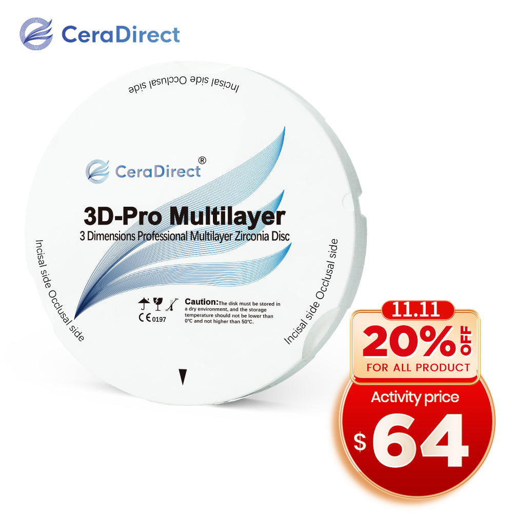 3D Pro—Multilayer Zirconia Disc Zirkonzahn System (95mm)