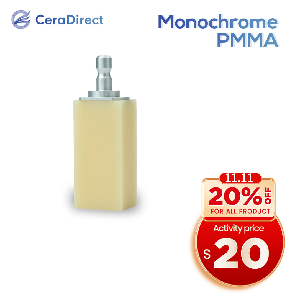 Monochrome PMMA Block—Sirona System VITA 16 Colors