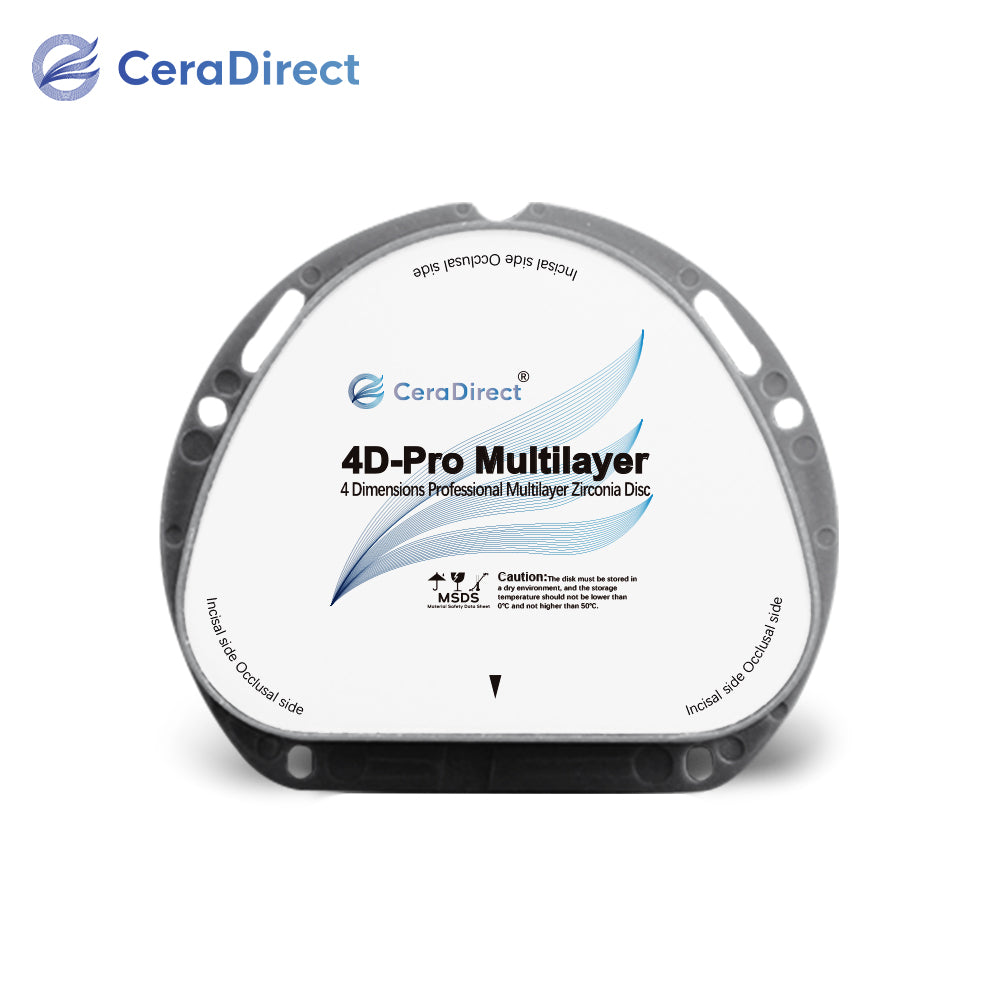 4D Pro—Système AG de disque en zircone multicouche (71 mm)