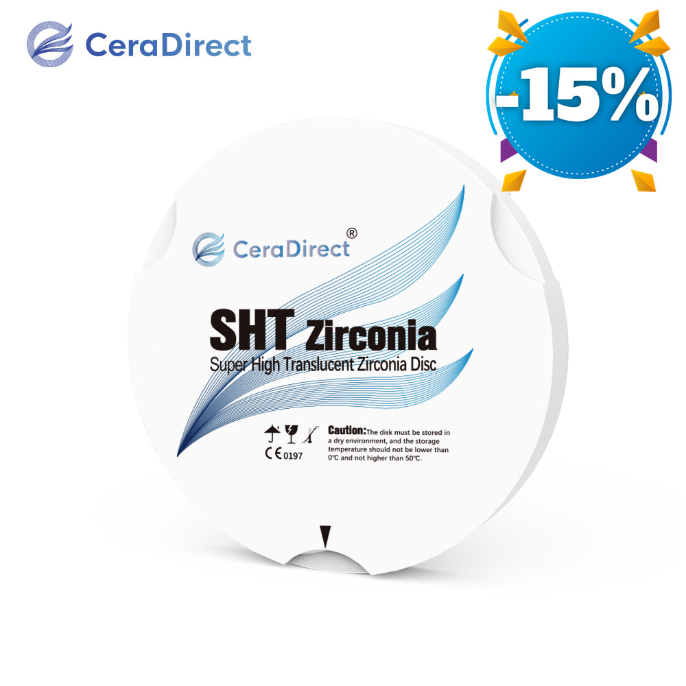 SHT - Sistema de dente de zircônia com disco de zircônia branco (95 mm)