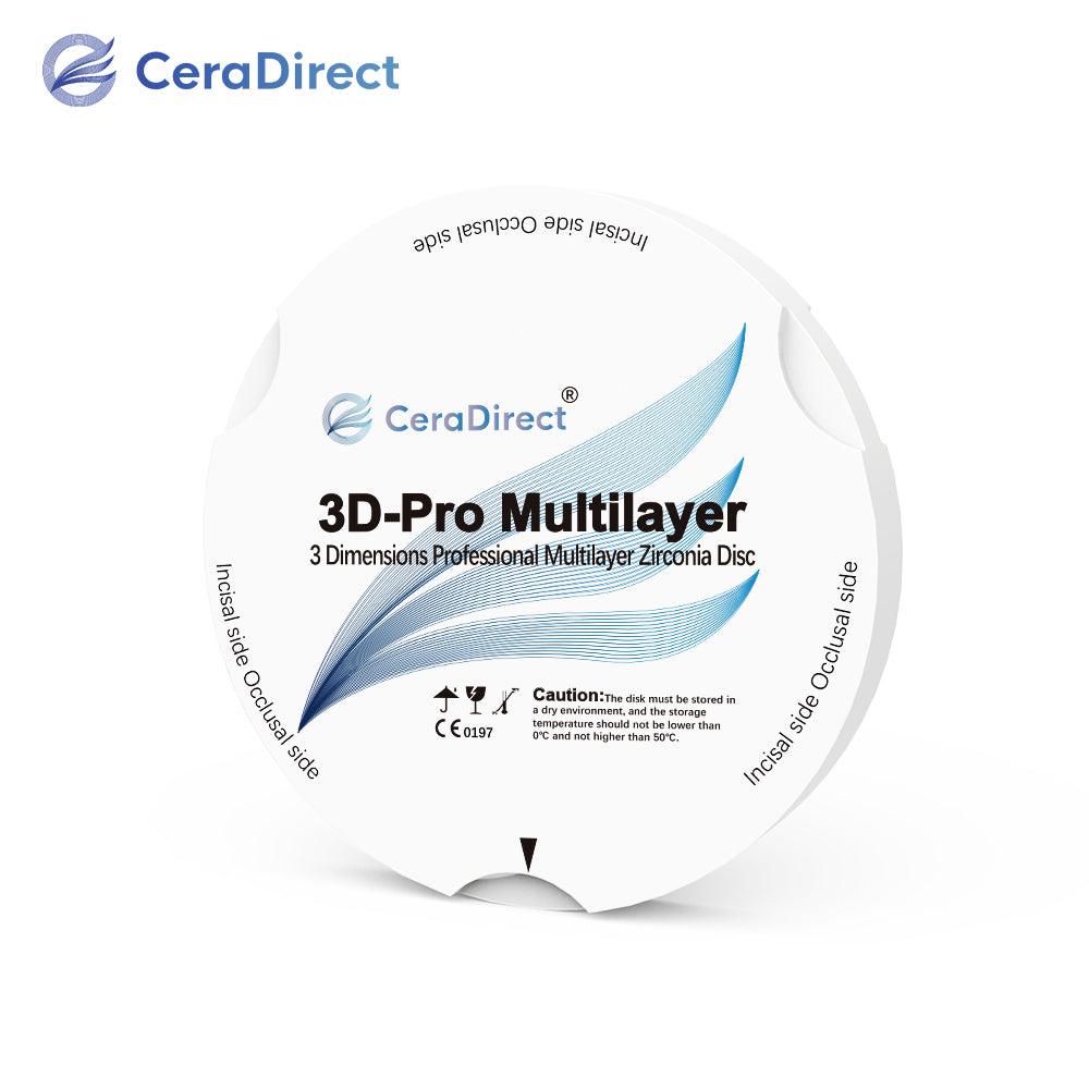 3D Pro—Sistema Zirkonzahn de disco de zirconio multicapa (95 mm)