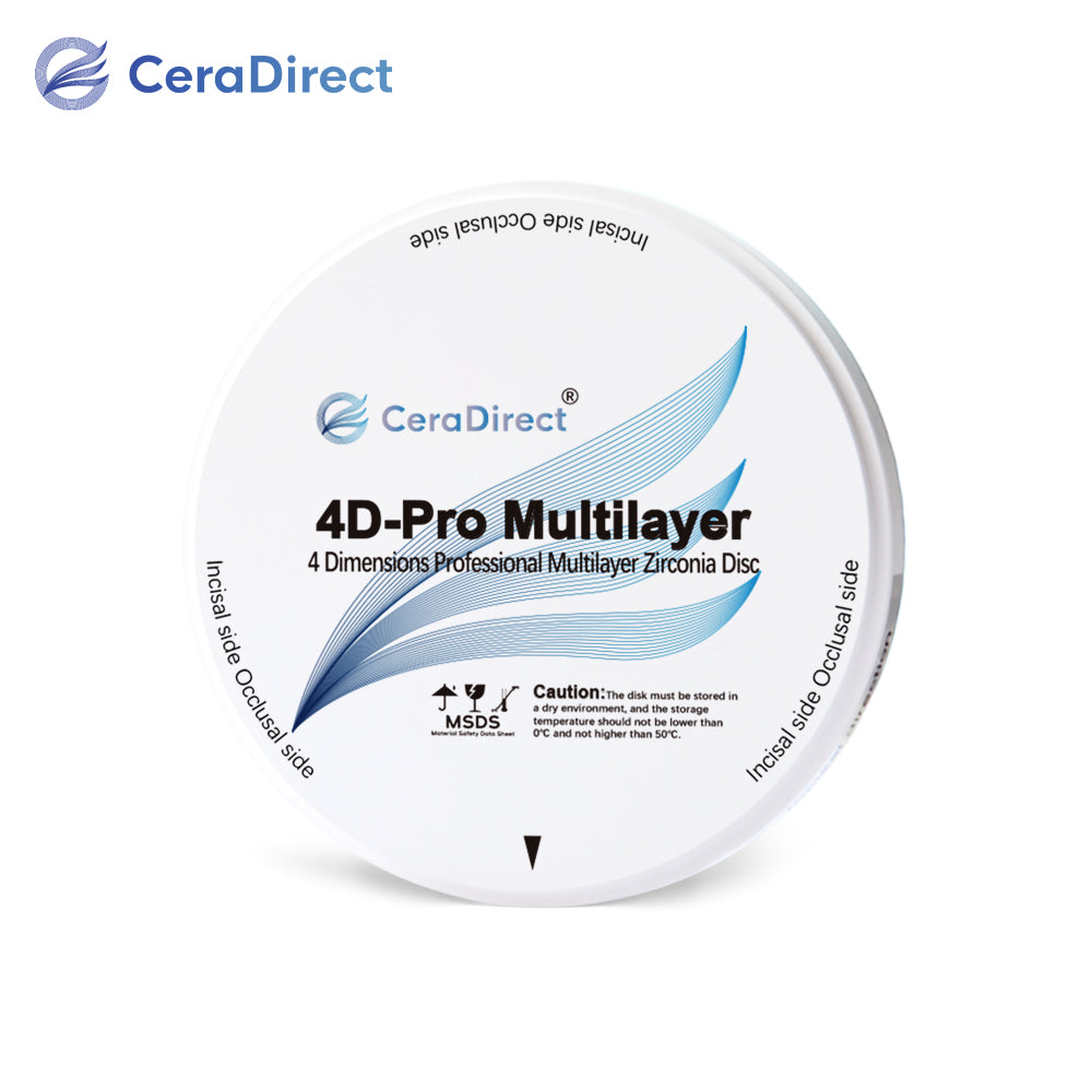 4D Pro—Système ouvert de disque multicouche en zircone (98 mm)
