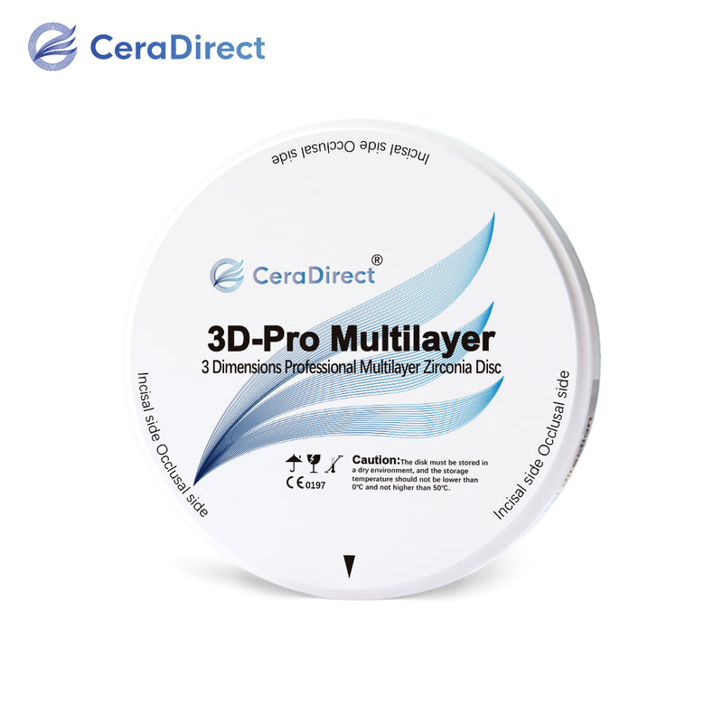 3D Pro: sistema abierto de disco de circonio multicapa (98 mm)