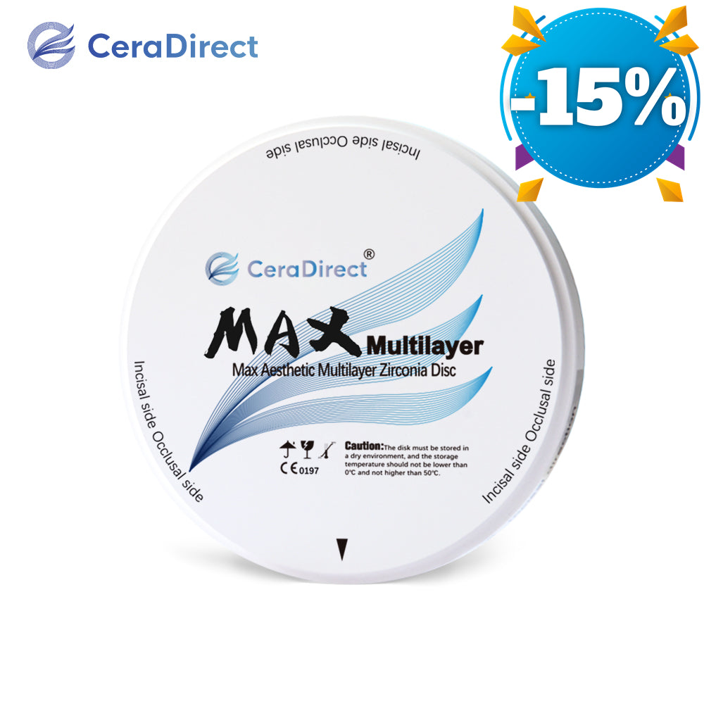 MAX—Multilayer Zirconia Disc Open System (98mm)12mm-22mm