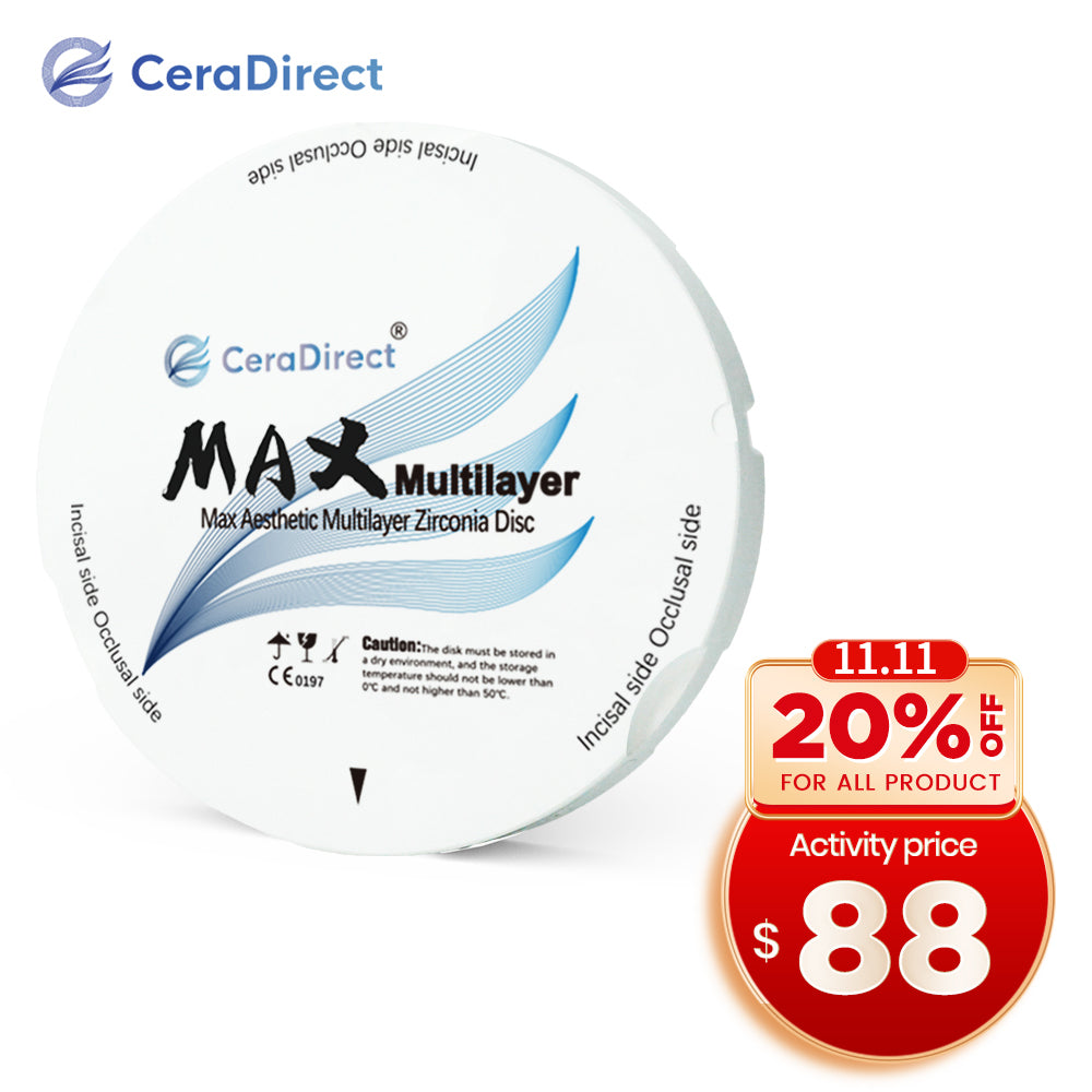 MAX—Système Zirkonzahn à disque en zircone multicouche (95 mm)