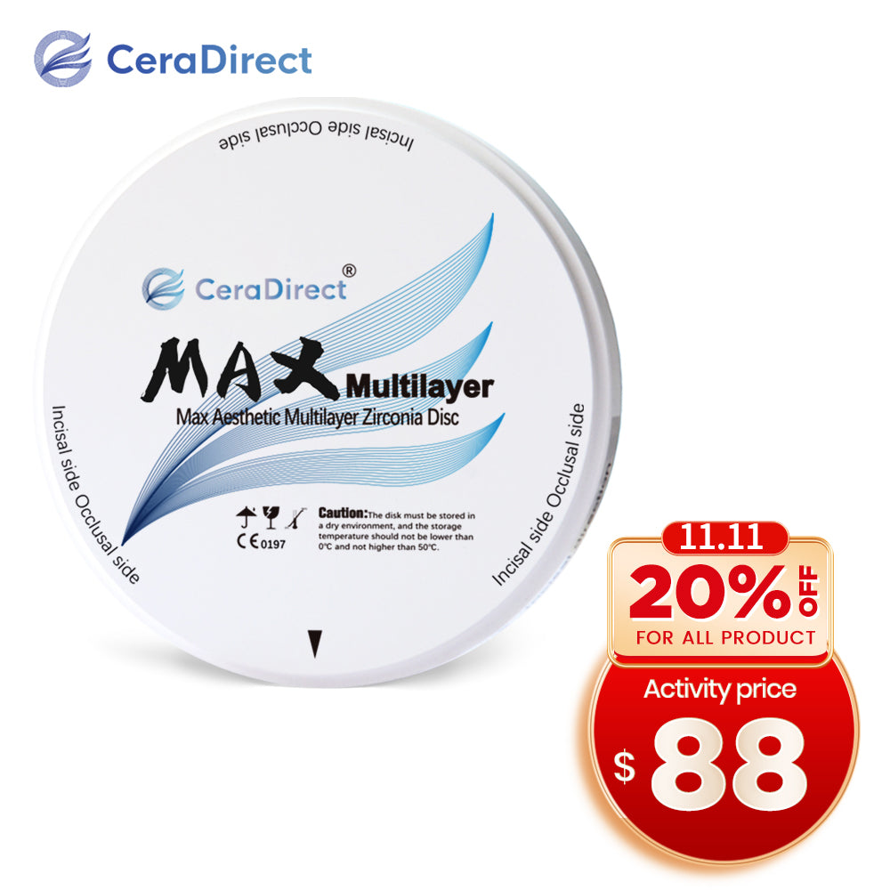 MAX—Multilayer Zirconia Disc Open System (98mm)12mm-22mm