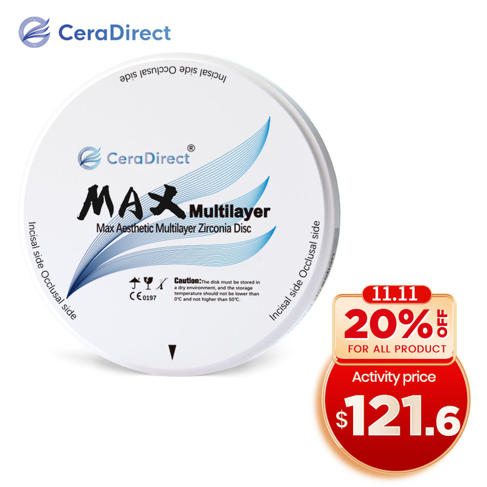 MAX—Système ouvert de disque en zircone multicouche (98mm) 25mm，30mm