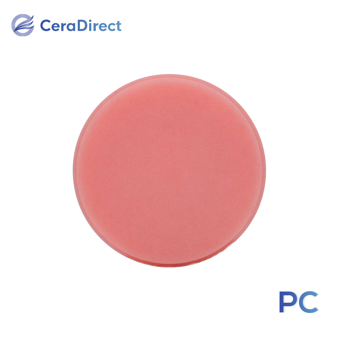 Disque PMMA rose—12 mm-30 mm