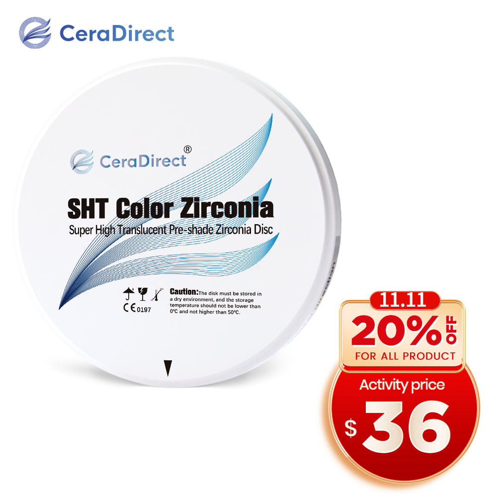 SHT+Color : système ouvert de disque en zircone pré-ombré (98 mm)