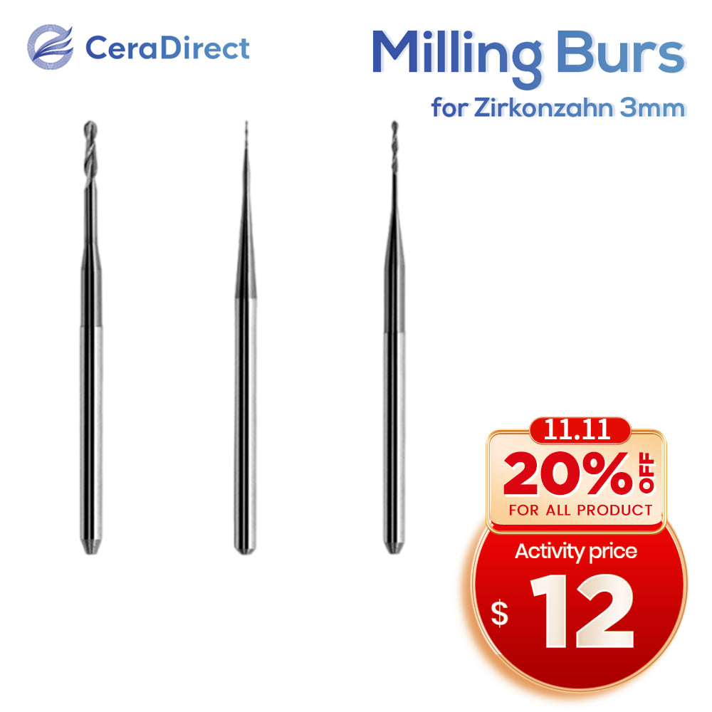 Milling Burs—Zirkonzahn（3mm）Milling Machine