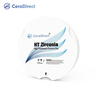 HT— White Zirconia Disc Zirkonzahn System (95mm) - CeraDirect