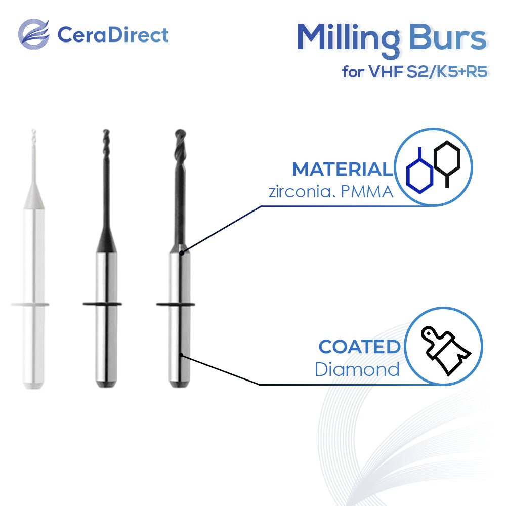 Milling Burs——VHF（S2 K5+ R5）Milling Machine - CeraDirect