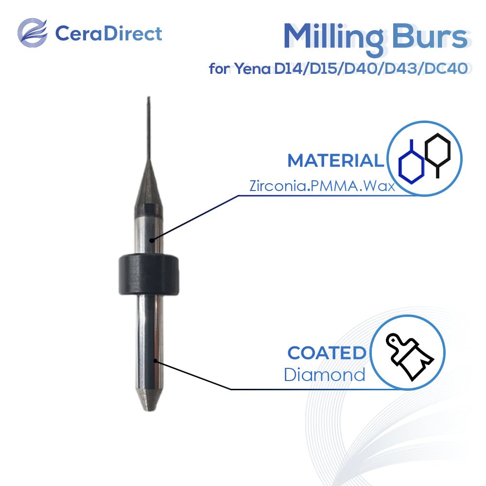Milling Burs——Yena（D14 D15 D40 D43 DC40）Milling Machine - CeraDirect