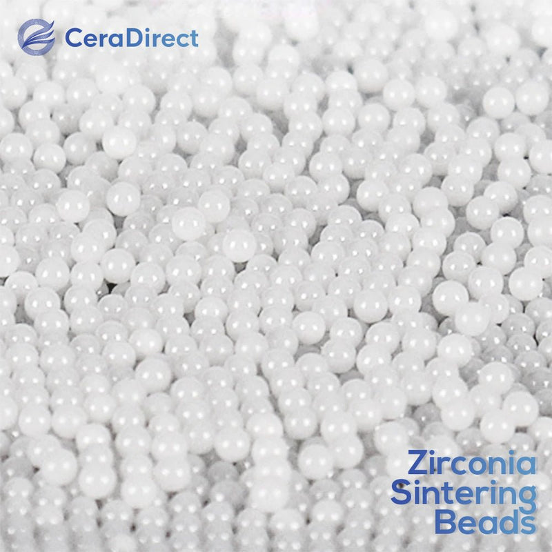 Round Crucible&Zirconia Sintering Beads (1kg） - CeraDirect