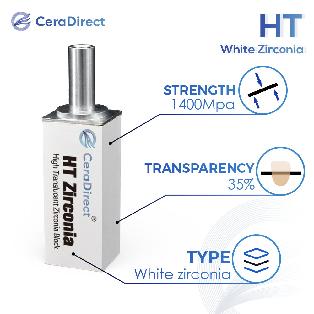 Bloco de Zircônia HT-White Sirona System