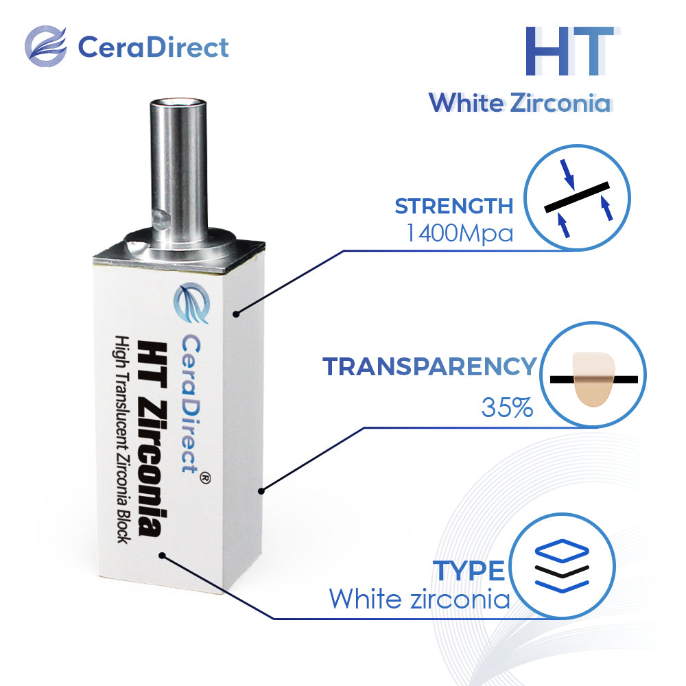 HT—White Zirconia Block Sirona System